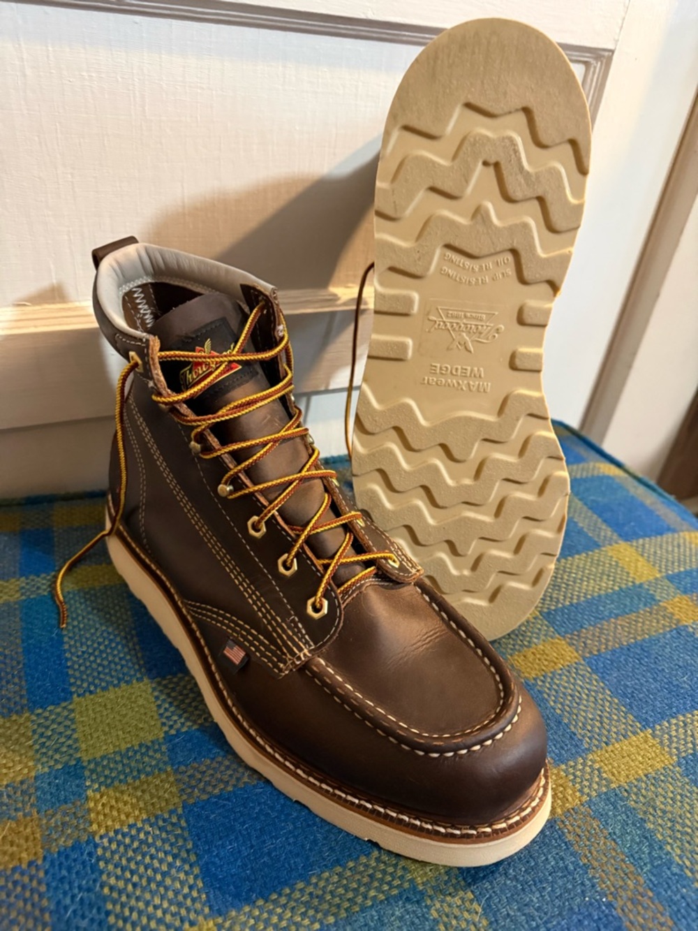 Thorogood 6” Men's Boot, Size 11.5 EE- Tobacco Oil-tanned 814-203 Soft Toe